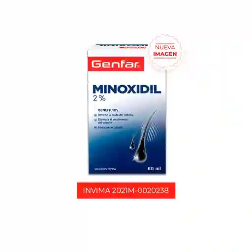 Minoxidil 20mg/mL Solucion Tópica Genfar 