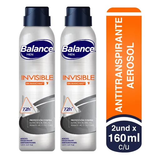 Balance Desodorante para Hombre Invisible en Aerosol