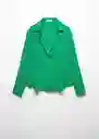 Camisa Monsoon Verde Talla L Mujer Mango