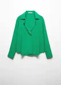 Camisa Monsoon Verde Talla L Mujer Mango