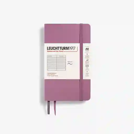 Leuchtturm1917 Cuaderno Pequeño Rayas Rosa Sc