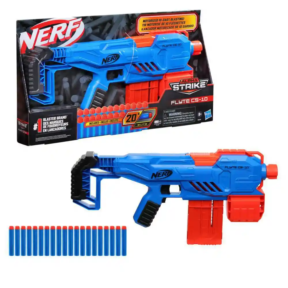 Nerf Lanzador Motorizado Alpha Strike Flyte Cs10