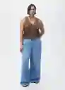 Jean Ona Tejano Medio Talla 34 Mujer Mango