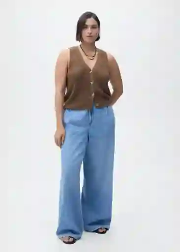 Jean Ona Tejano Medio Talla 34 Mujer Mango