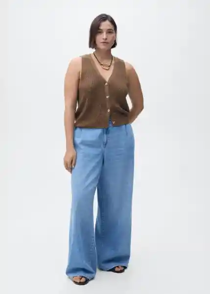 Jean Ona Tejano Medio Talla 34 Mujer Mango