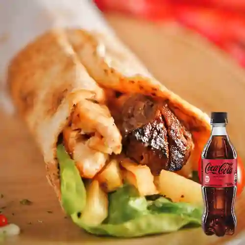 Combo Kebab Mixto + Coca Cola Sin Azúcar 600ML