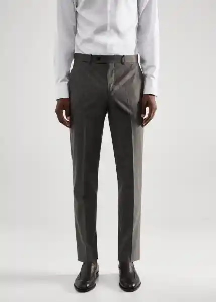 Pantalón Breda Gris Claro Vigoré Talla 38 Hombre Mango