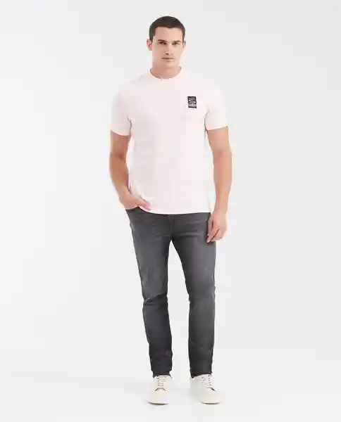 Camiseta Embroidered Masculino Rosa Nouveau Claro T M Chevignon