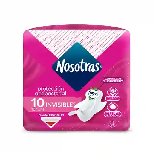 Nosotras Toallas Femeninas Antibacterial Tela Tipo Algodón