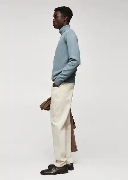 Jersey Caro Porcelana Talla L Hombre Mango