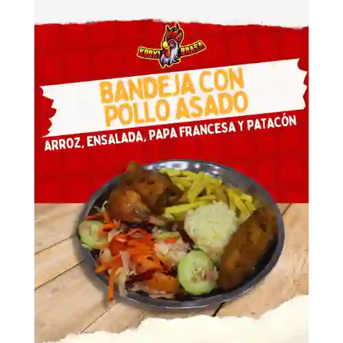 Bandeja con Pollo Asado