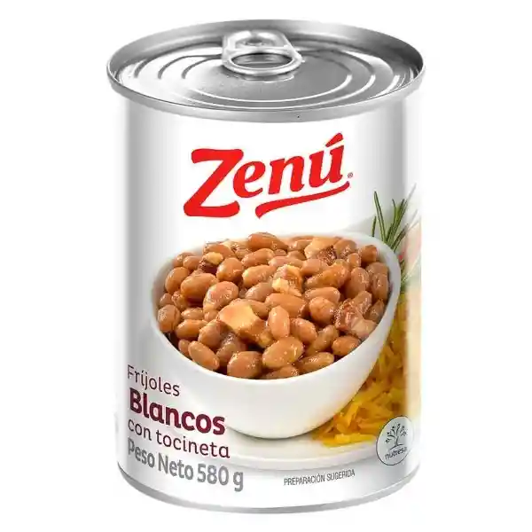 Zenú Frijol Blanco Con Tocineta