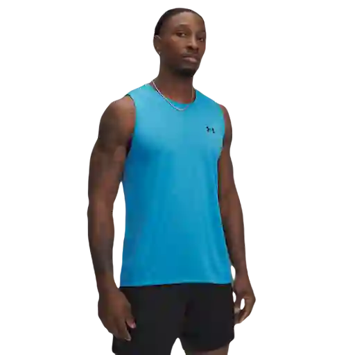 Under Armour Camiseta Manga Sisa Azul de Hombre Talla XL
