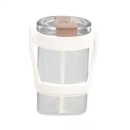 Vaso de Plástico Con Correa Blanca 1000 mL Miniso