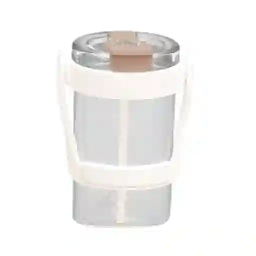 Vaso de Plástico Con Correa Blanca 1000 mL Miniso
