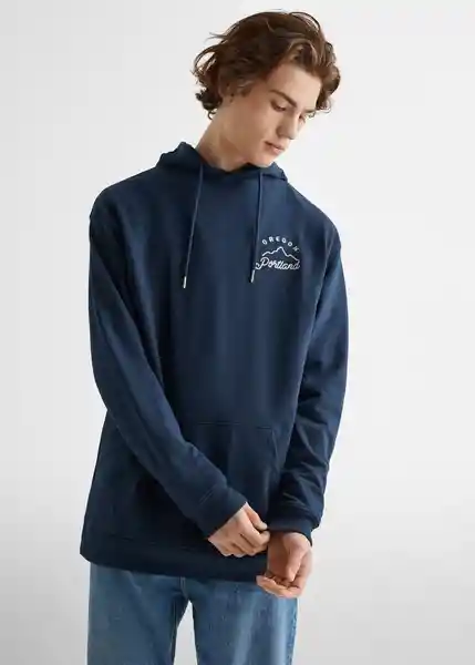 Buzo de Sudadera Oregon Navy Talla 22 Mango Teen Boy Mango