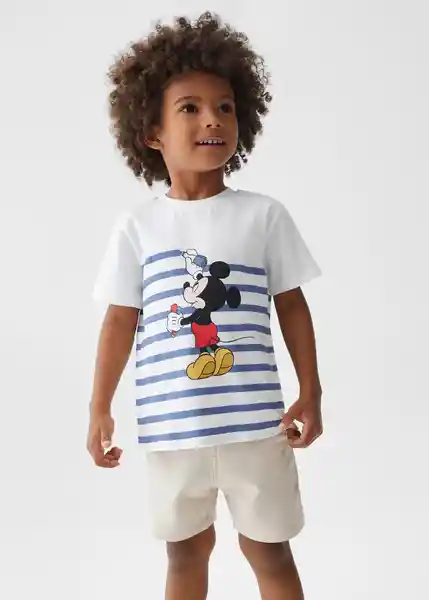 Camiseta Mstripes Off White Talla 72 Niños Mango