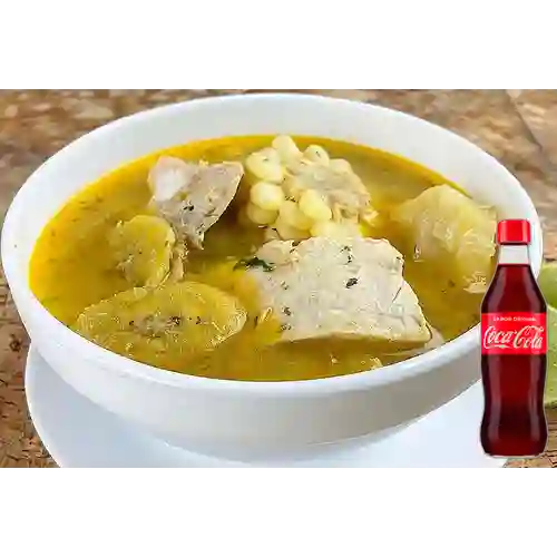 Combo Sancocho de Pescado Mediano +Cocacola Orig 350ml