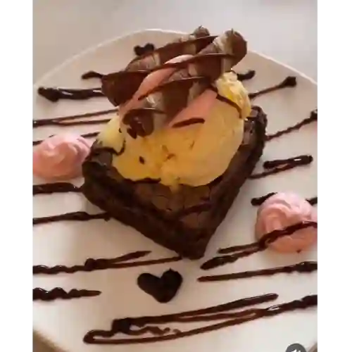 Brownie con Helado