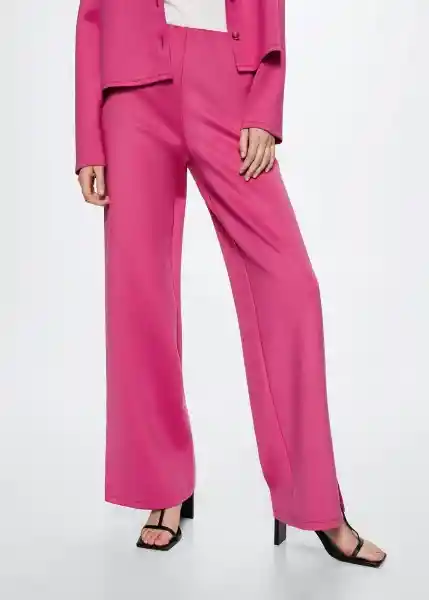 Pantalón Joggi-A Fucsia Talla M Mujer Mango