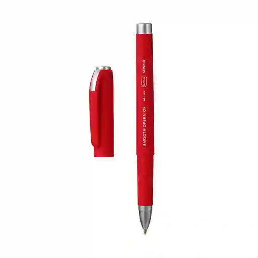 Miniso Esfero De Gel Rojo Tinta Roja 0.7 Mm