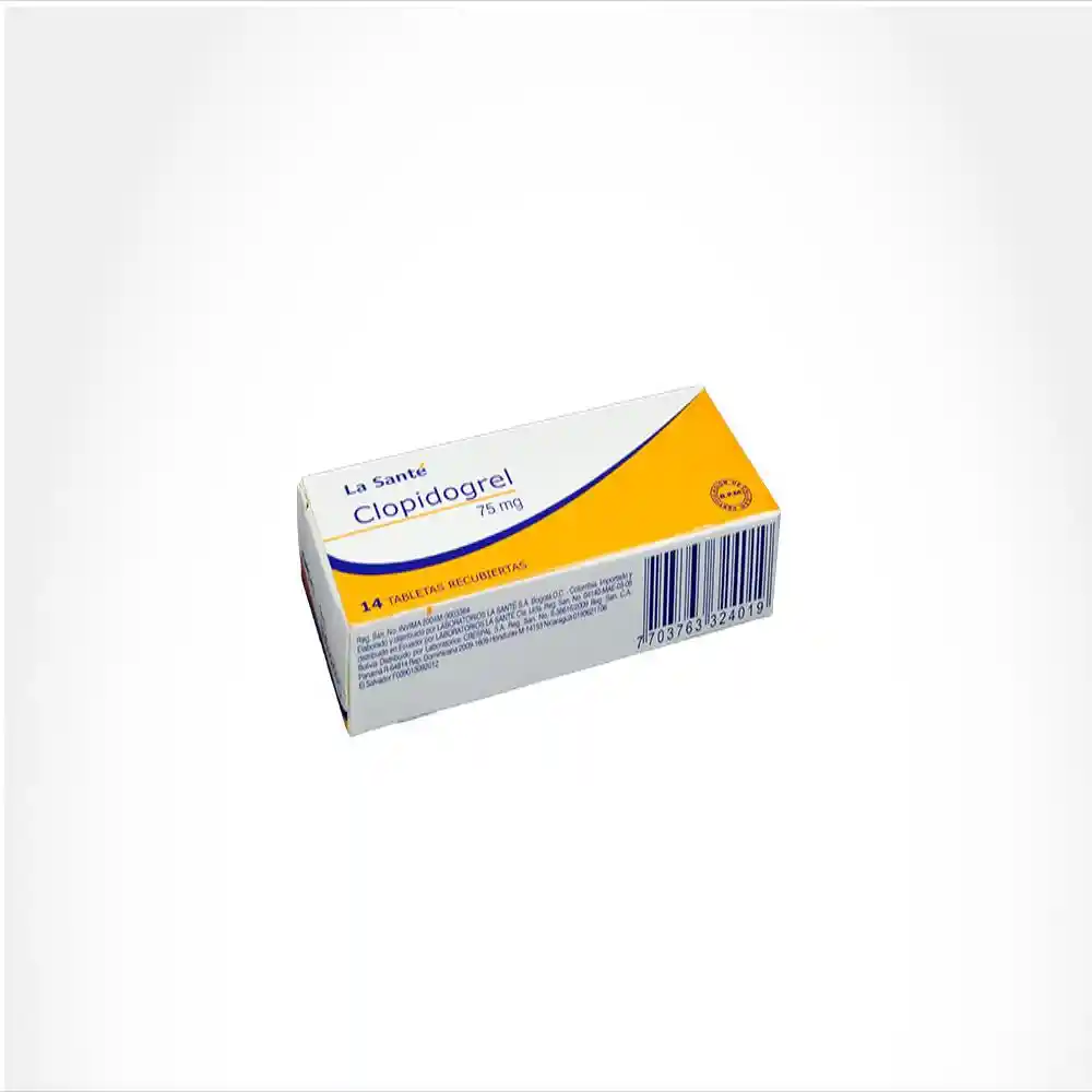 La Santé Clopidogrel (75 mg) 14 Tabletas