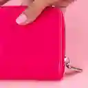 Cartera Larga Para Mujer Tipo Charol Rosa Miniso