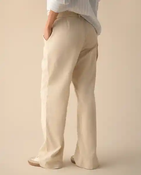 Pantalón Crudo Beige Claro Talla 6 131G000 Espirit