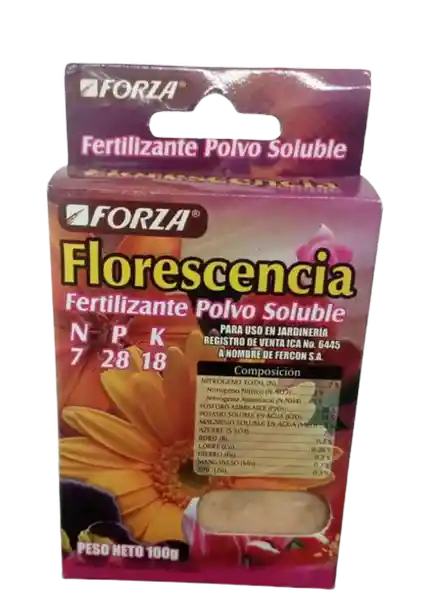 Forza Home Fertilizante Soluble Florescencia 100G5036