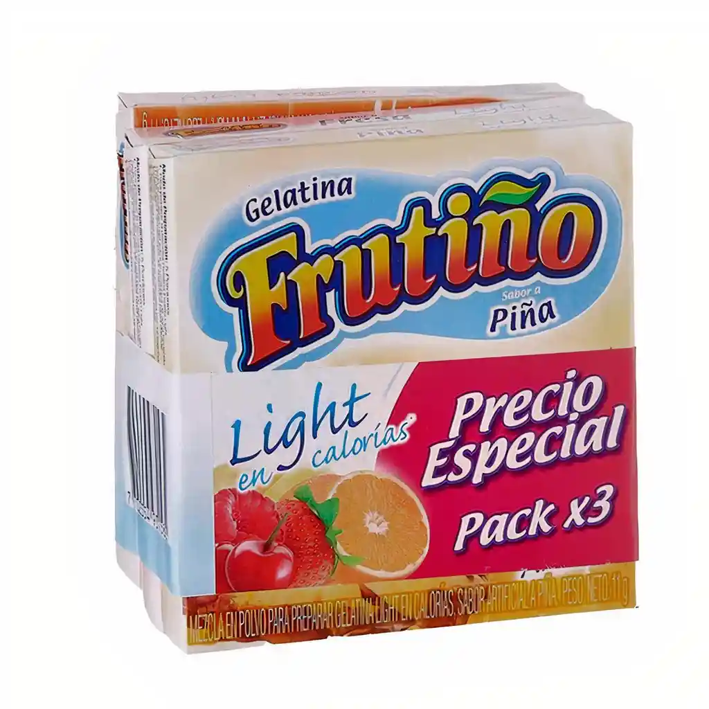   Frutiño  Gelatina Light Sabor A Pina 