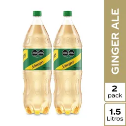 2 x Soda Ginger Schweppes X1.5L