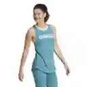 Adidas Camiseta Lin Tk Para Mujer Azul Talla M