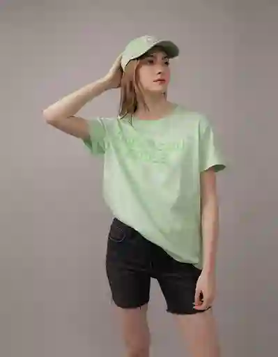 Camiseta Mujer Verde Talla Small American Eagle 03009514