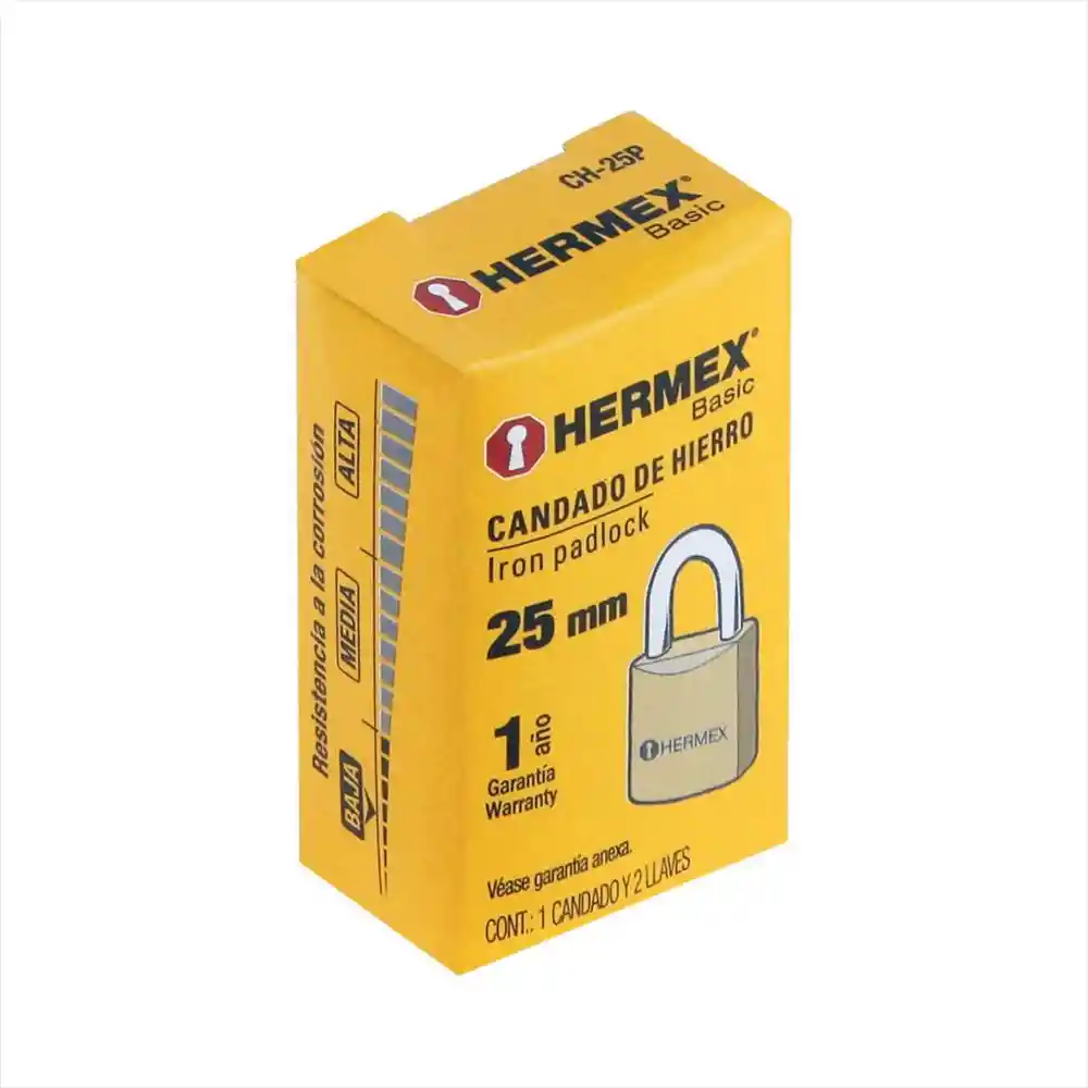 Hermex Candado de Hierro 25 mm