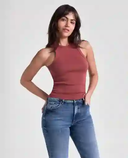 Camiseta Mujer Café Talla S 609G015_CAF181425 Americanino
