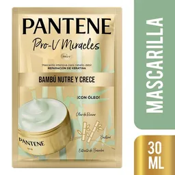 Mascarilla Intensiva Pantene Pro-V Miracles Bambu Nutre y Crece Tratamiento Capilar 30 ml