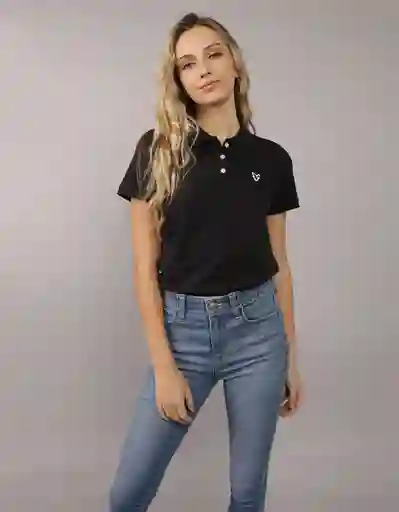 Camiseta Mujer Negro Talla MEDIUM 9899001 American Eagle