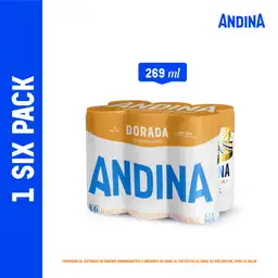 Andina Pack Cerveza 269 mL x 6 Und