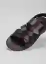 Sandalias Romana Chocolate Talla 40 Hombre Mango