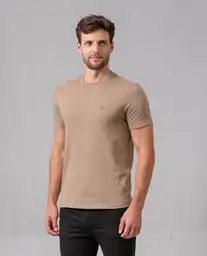 Camiseta Hombre Café Talla L 21282 Rifle