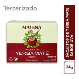 Matena Saquito de Yerba Mate Sabor Uva