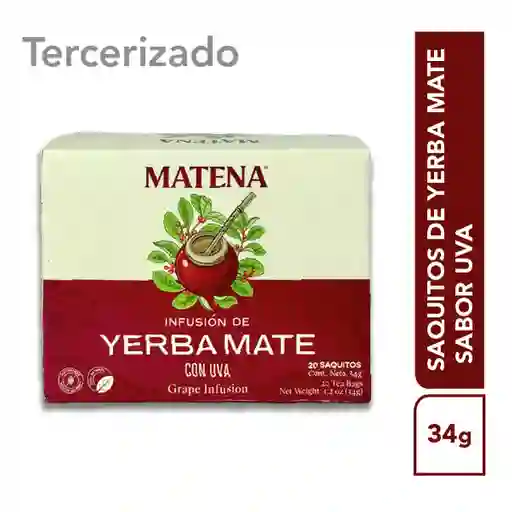 Matena Saquito de Yerba Mate Sabor Uva
