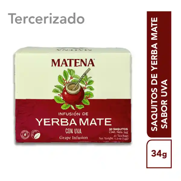 Matena Saquito de Yerba Mate Sabor Uva