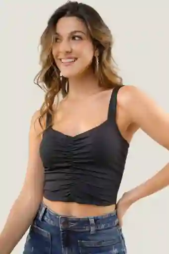 Top Azulu Color Negro Talla M Ragged