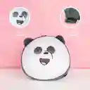 Mochila Infantil Textura Suave Oso Panda Negro Wbb Miniso