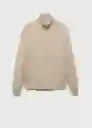 Jersey Tenp Beige Talla M Hombre Mango