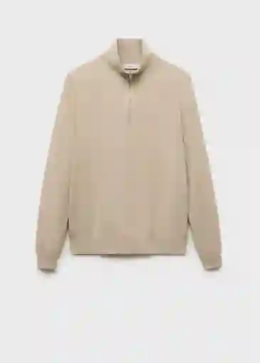 Jersey Tenp Beige Talla M Hombre Mango