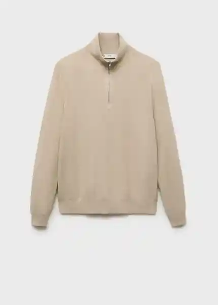 Jersey Tenp Beige Talla M Hombre Mango