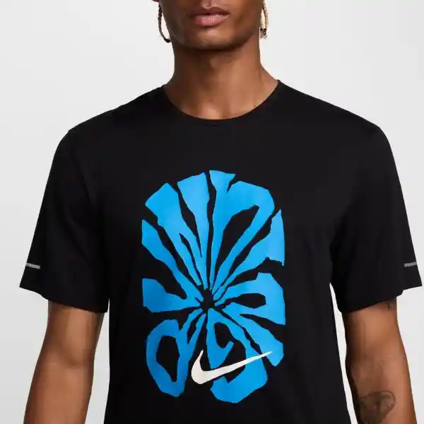 Nike Camiseta Df Rise 365 Run Energy Correr Hombre Negro XL