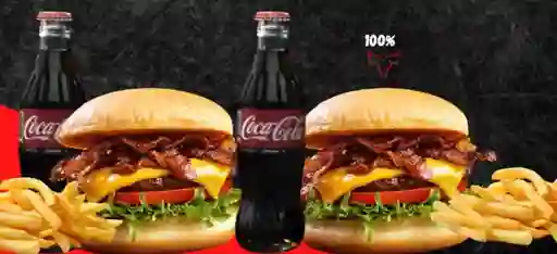 2 Hamburguesas en Combo